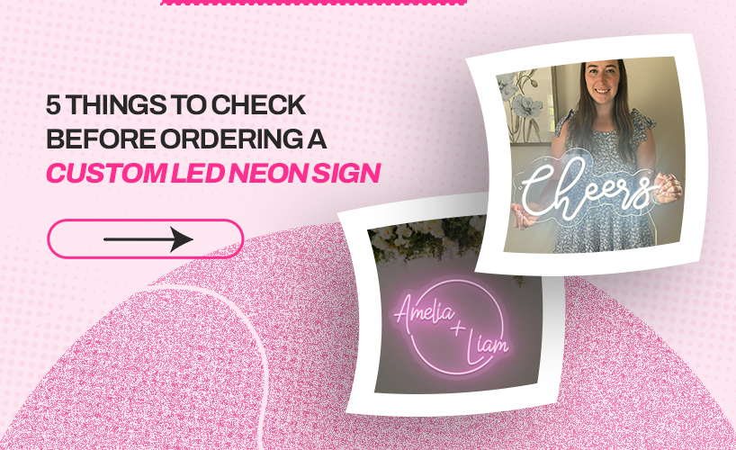 custom LED neon sign