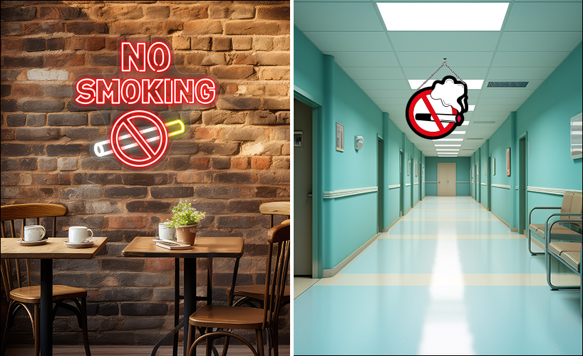 How LED Neon Signs Help in Promoting No Smoking