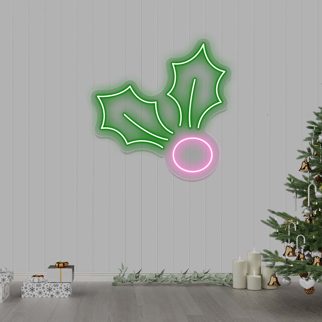 Christmas Mistletoe Neon Sign