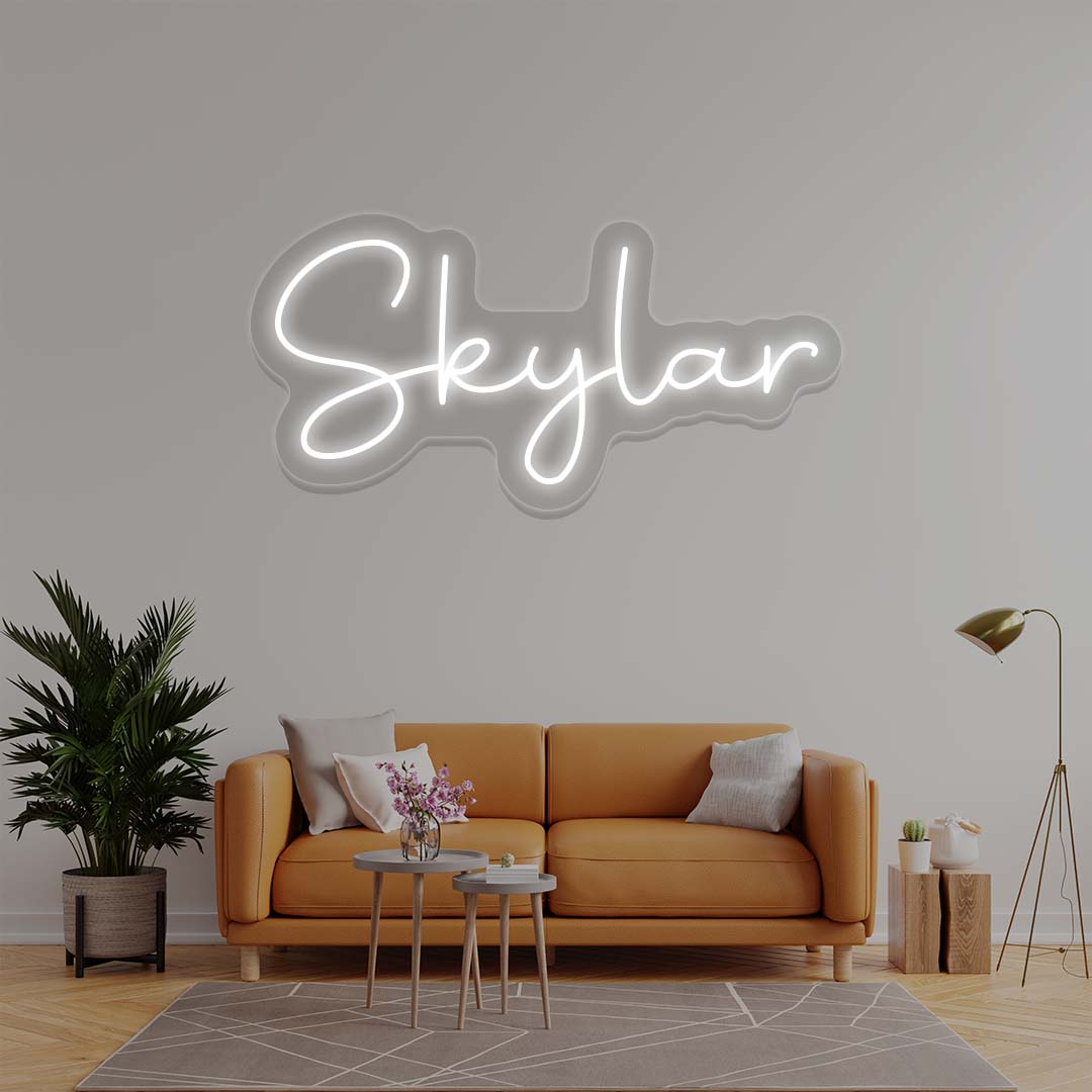 Skylar Name Neon Sign | Warmwhite