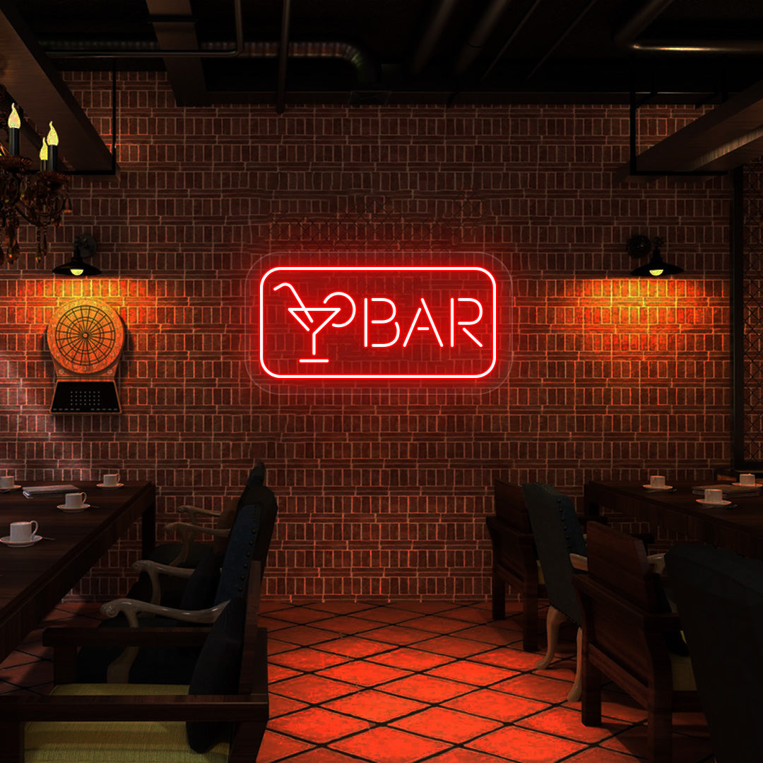 Bar Neon Sign | Red