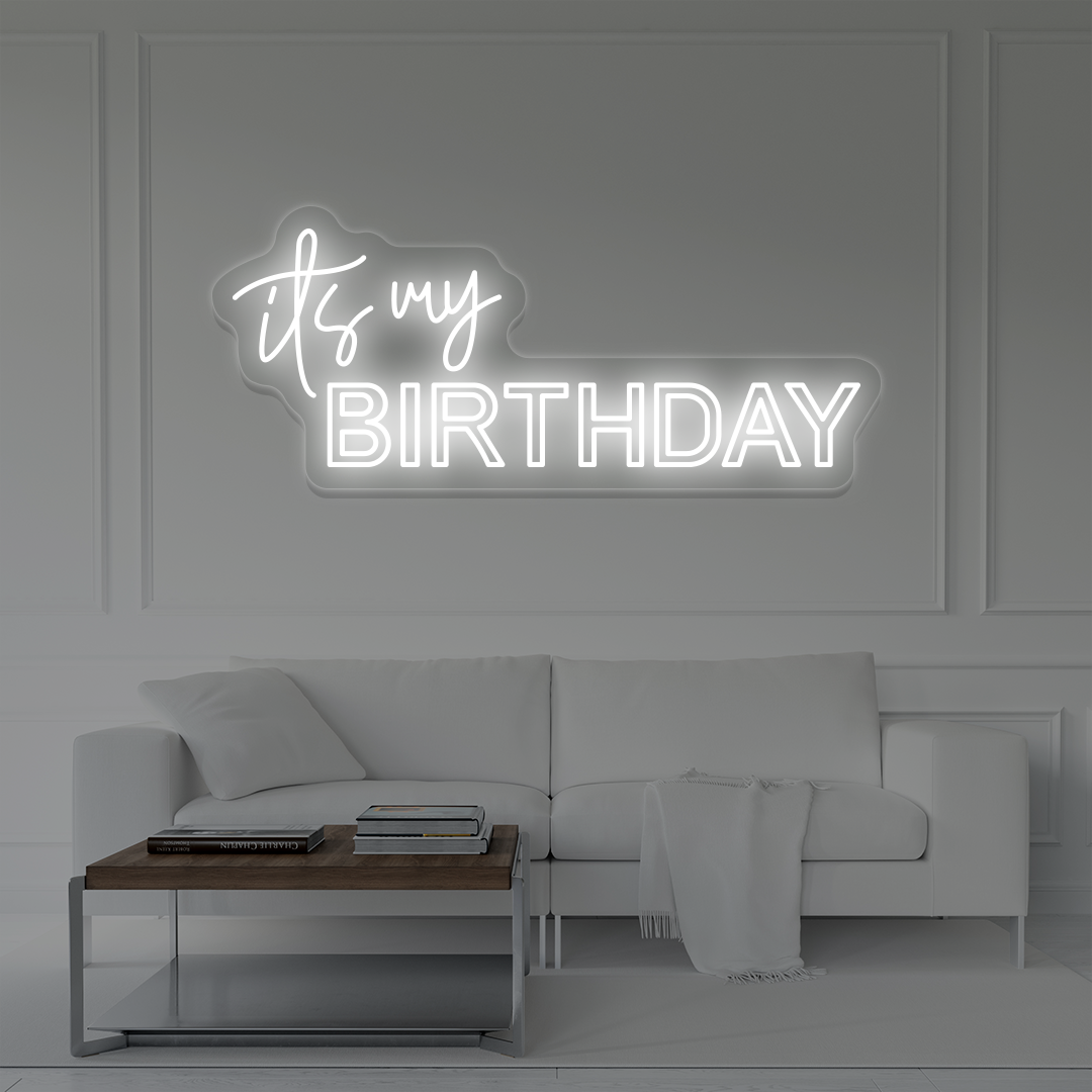 It's My Birthday Neon Sign | Warmwhite