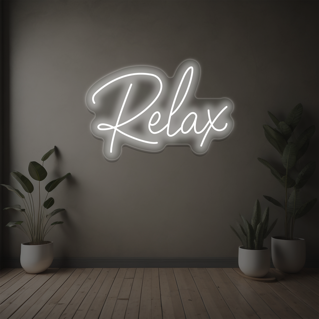 Relax Neon Sign | Warmwhite