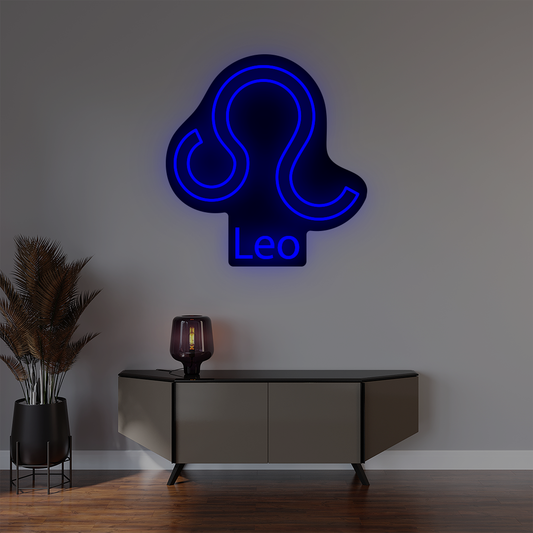 Leo Zodiac Illuminated Sign