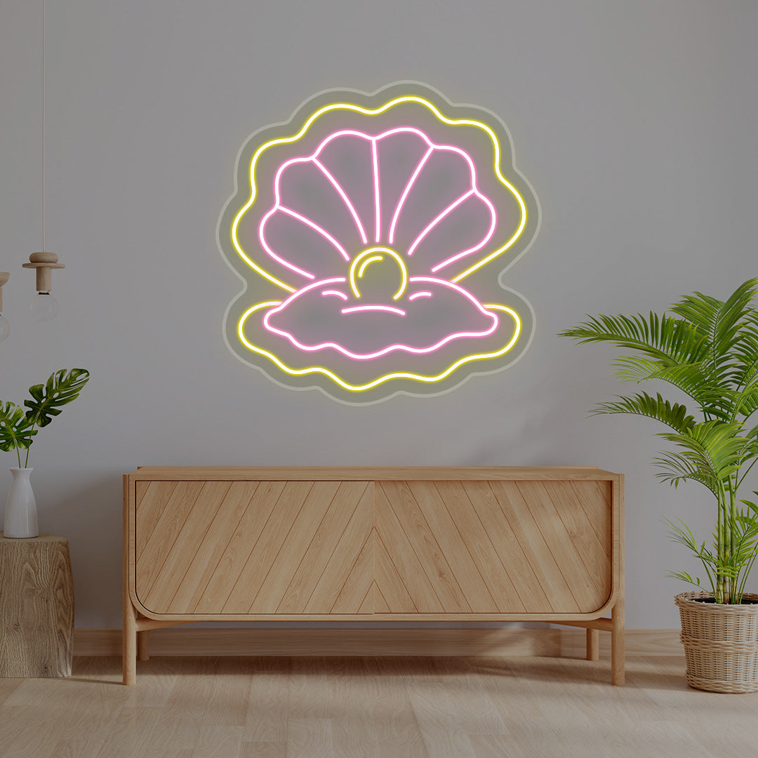 Sea Shell Multicolor Neon Sign | CNUS017152 | Pink