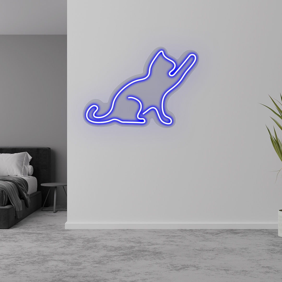 Cat Neon Sign | CNUS015488 | Blue