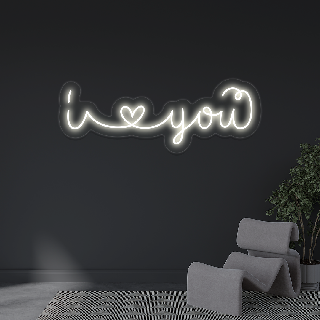 I Love You Neon Sign | Warmwhite