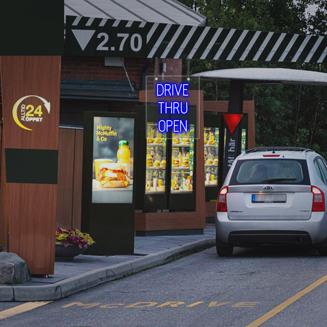 Drive Thru Open Neon Sign | CNUS000104