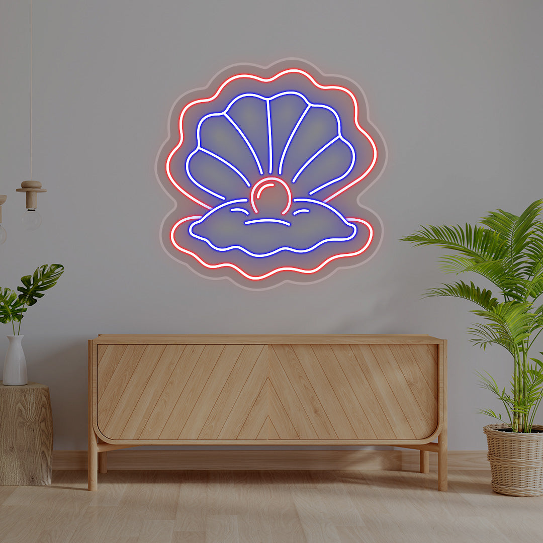 Sea Shell Multicolor Neon Sign | CNUS017152 | Blue