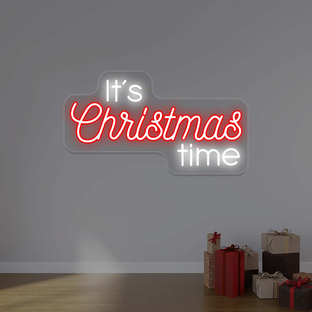 Its Christmas Time Multicolor Neon Sign