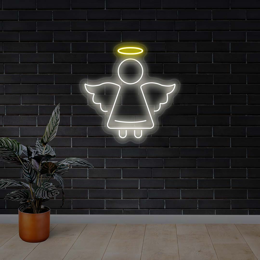 Christmas Angel Neon Sign | Warmwhite