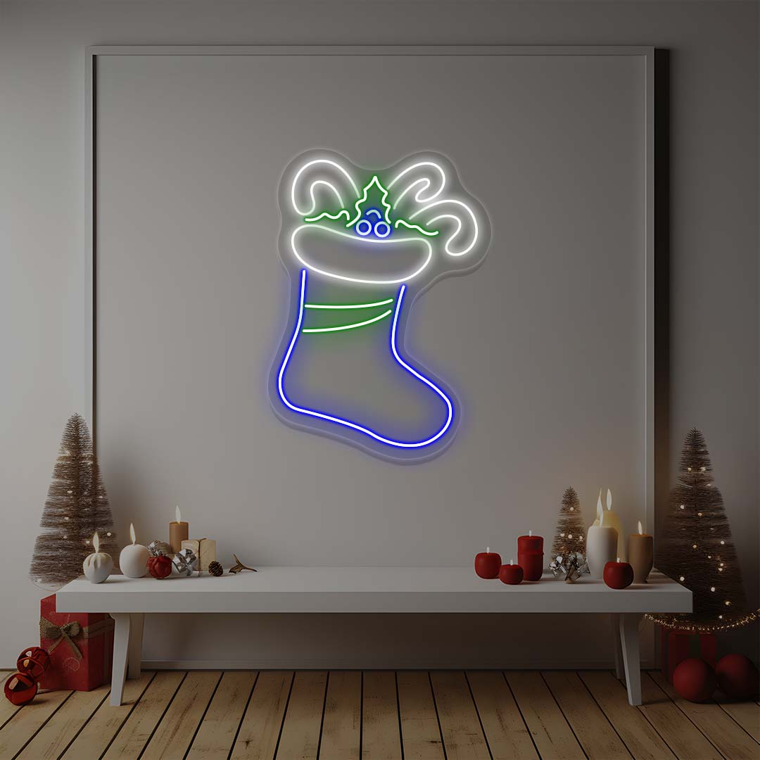 Christmas Stockings Neon Sign