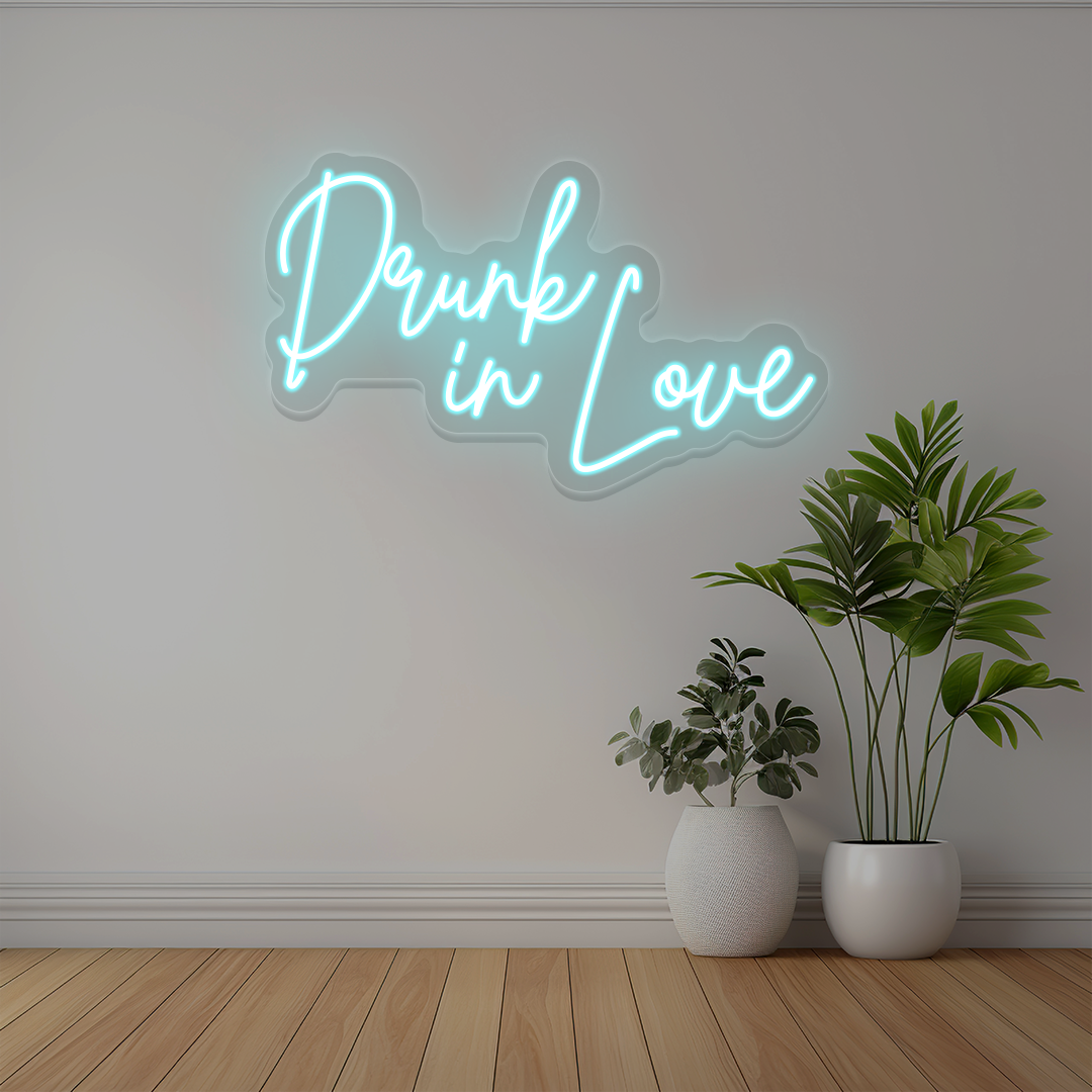 Drunk In Love Neon Sign | Iceblue