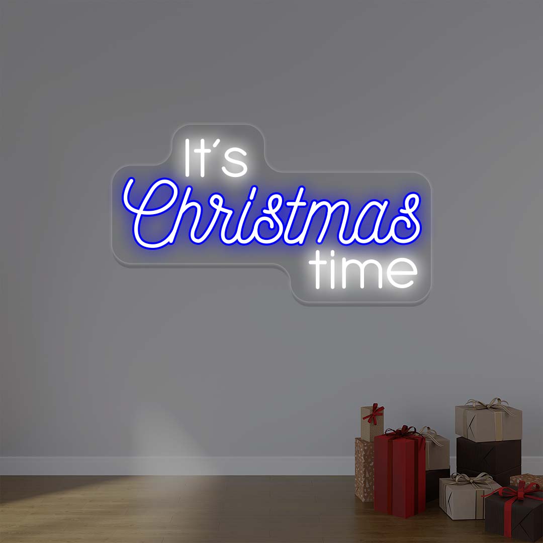 Its Christmas Time Multicolor Neon Sign