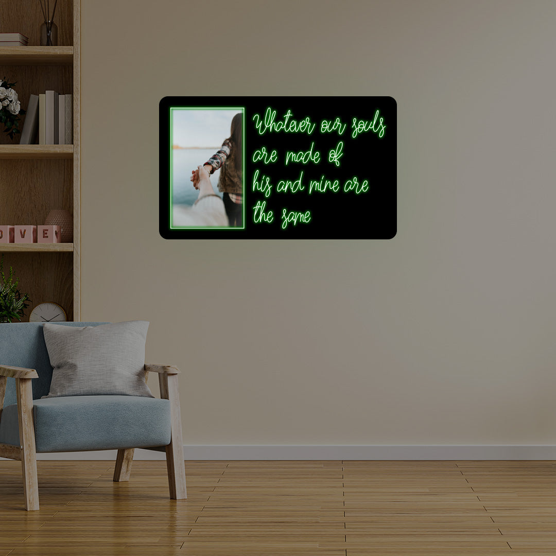 Personalized Quote With Photo Illuminated Sign | CNUS014791