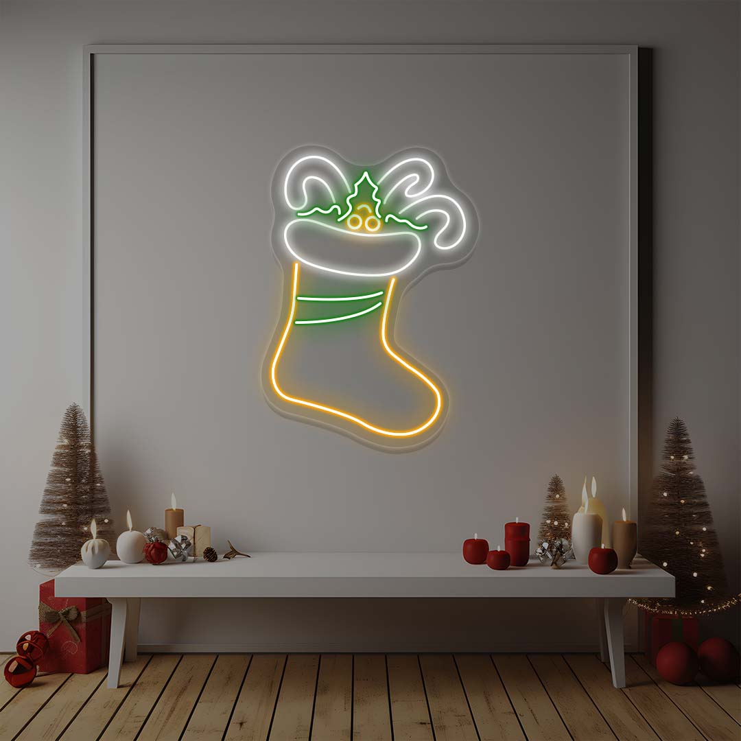 Christmas Stockings Neon Sign