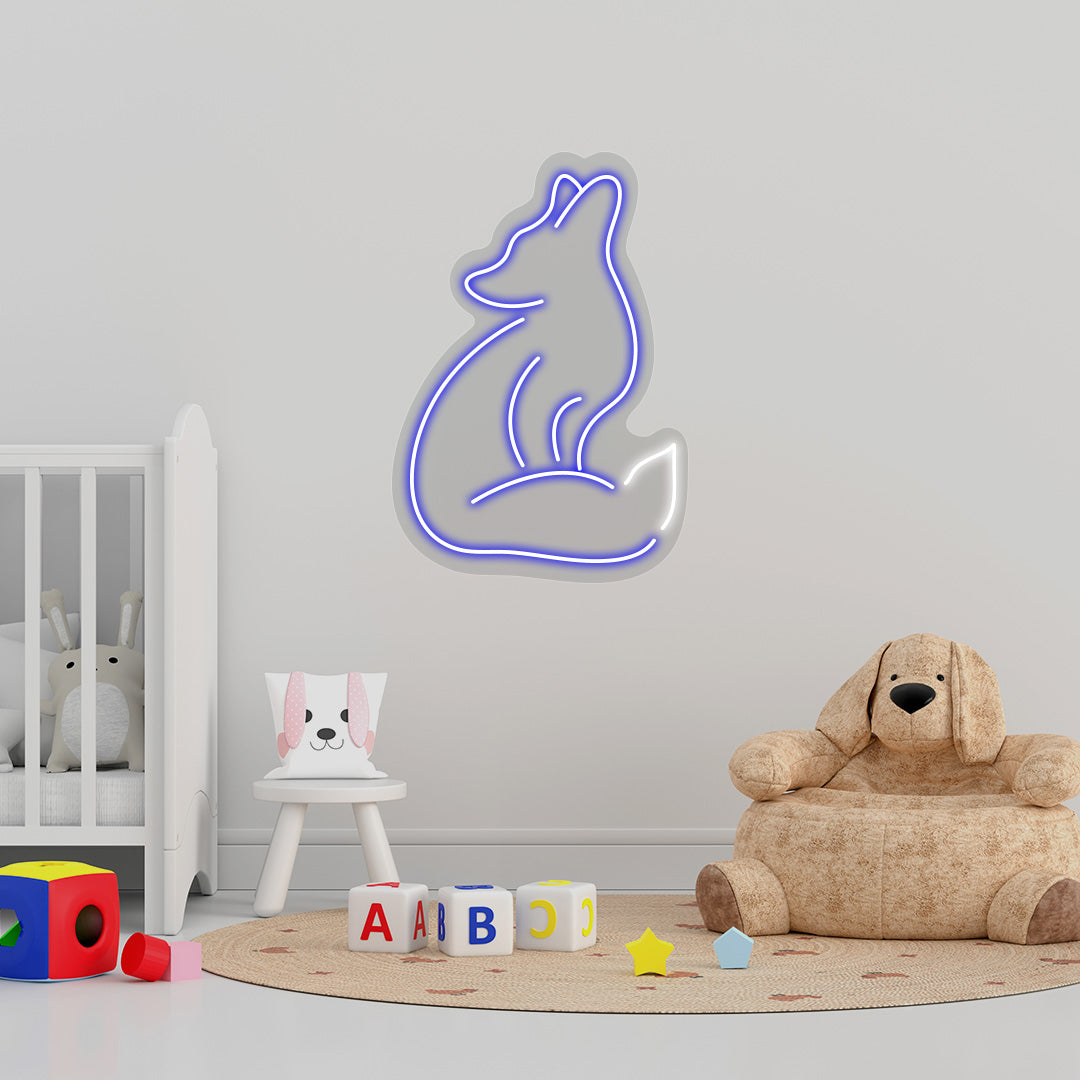 Fox Neon Sign | CNUS015248 | Blue