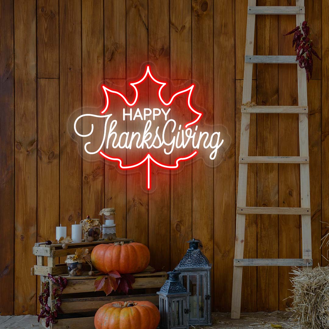 Happy Thanksgiving Neon Sign