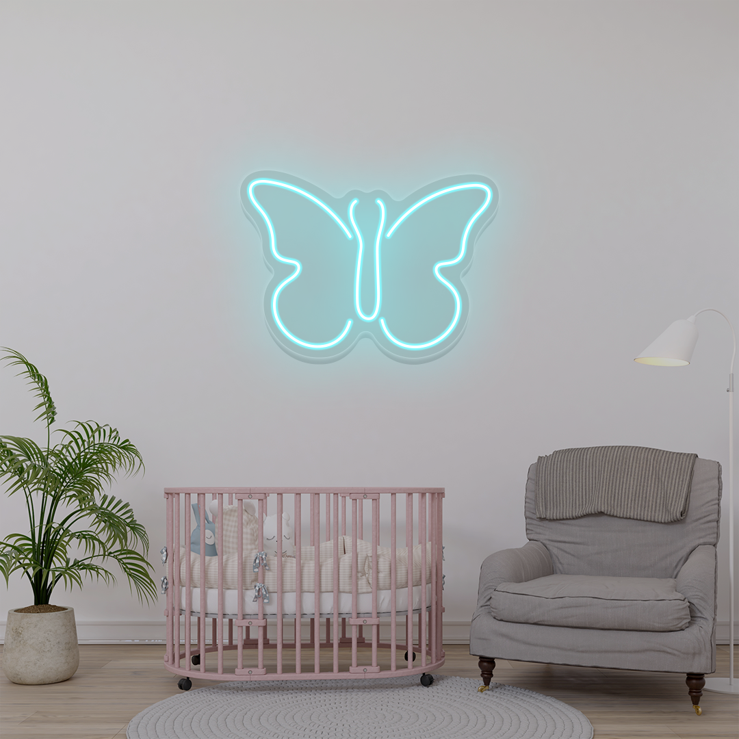 Butterfly Neon Sign | Iceblue