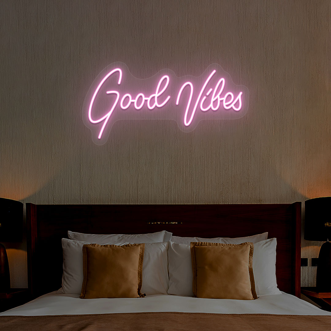 Good Vibes Neon Sign | Pink