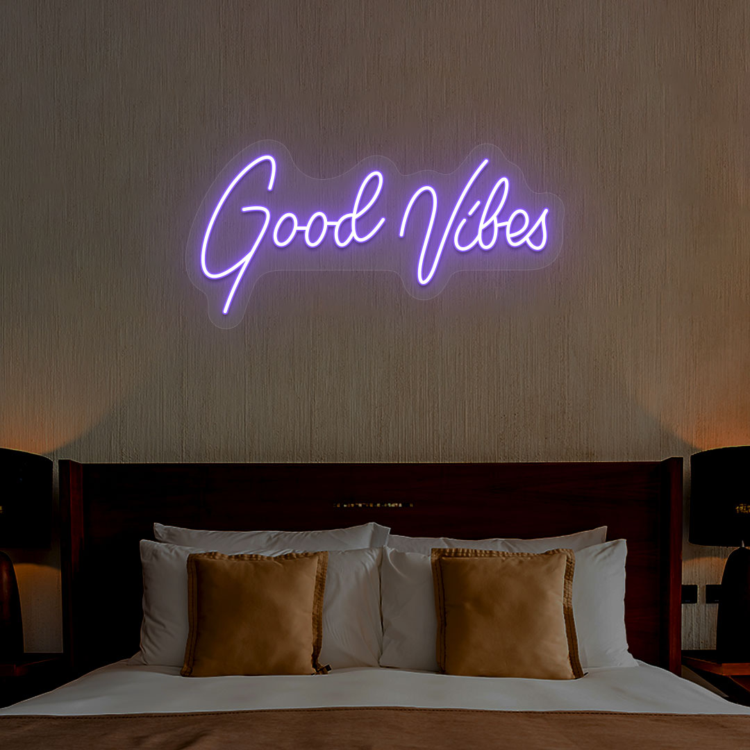 Good Vibes Neon Sign | Purple
