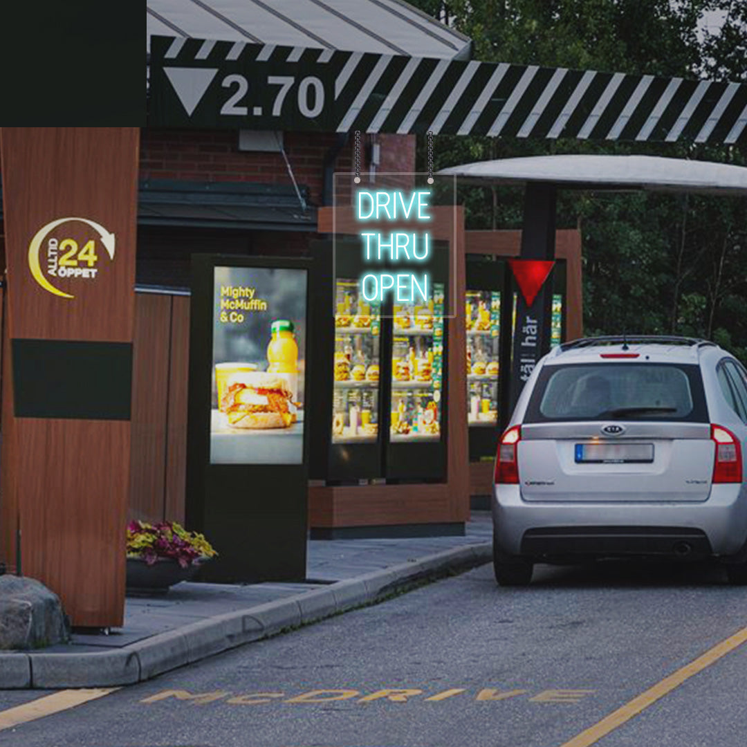 Drive Thru Open Neon Sign | CNUS000104