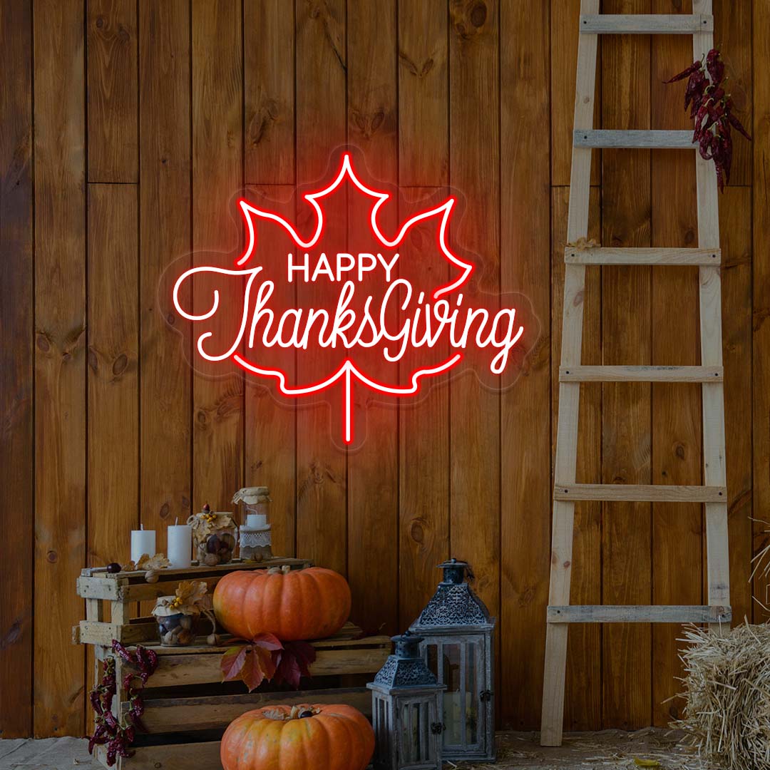 Happy Thanksgiving Neon Sign