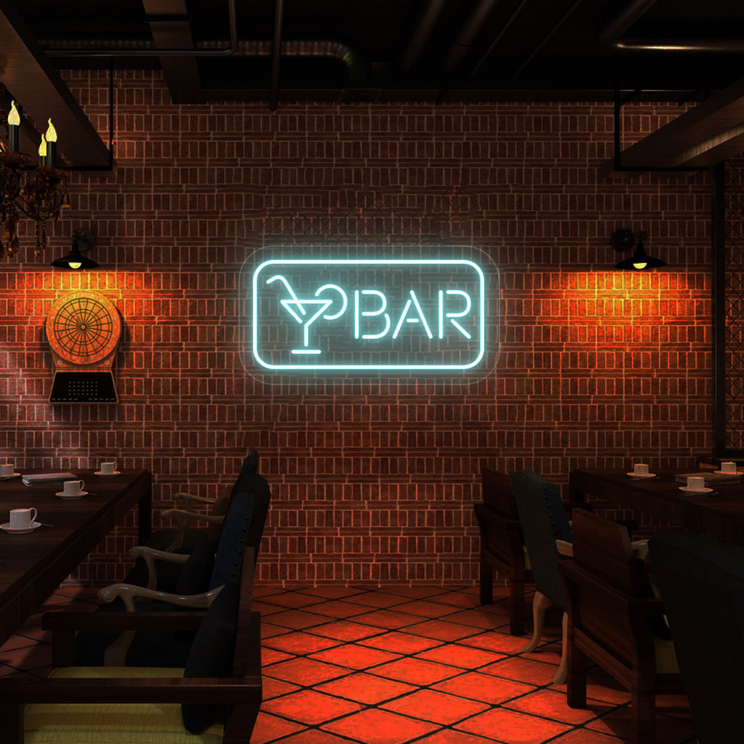 Bar Neon Sign | Iceblue