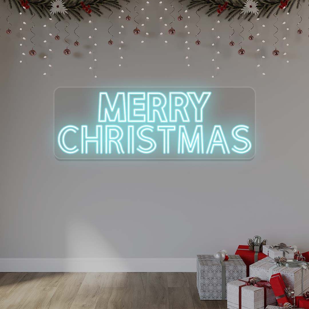 Merry Christmas Neon Sign | iceblue