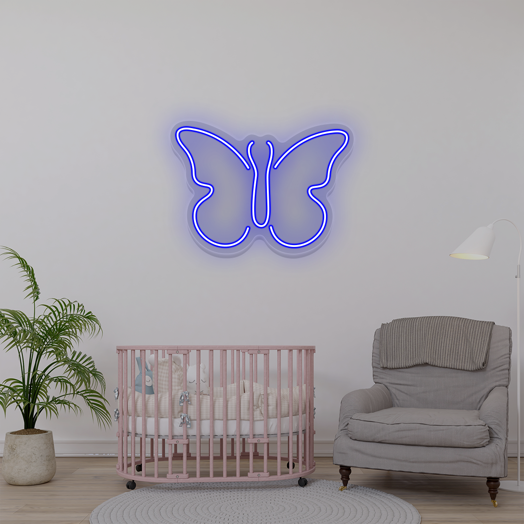 Butterfly Neon Sign | Blue