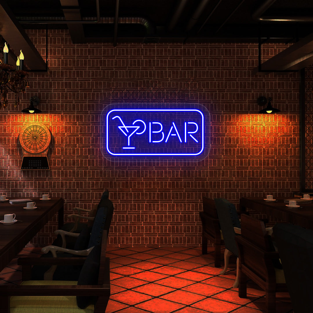 Bar Neon Sign | Blue