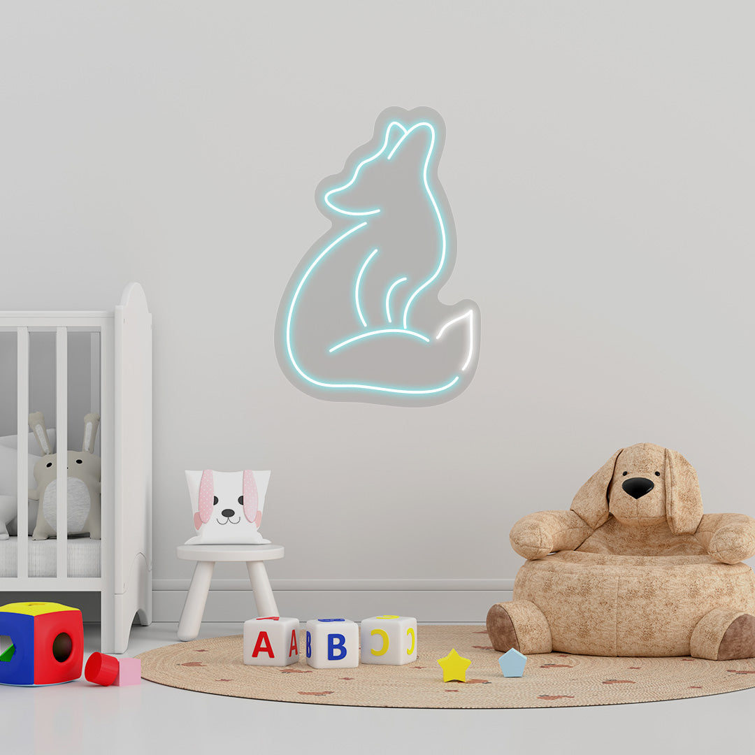 Fox Neon Sign | CNUS015248 | Iceblue