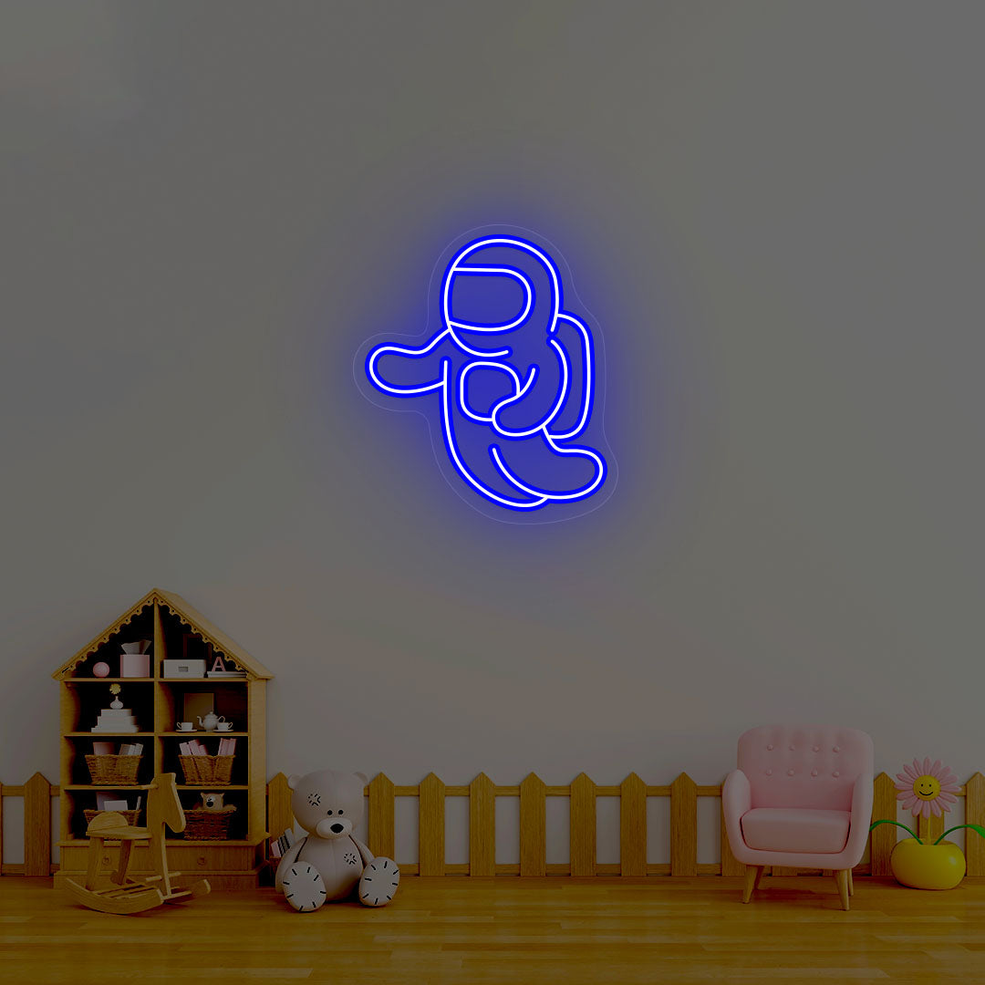 Astronaut Neon Sign | Blue