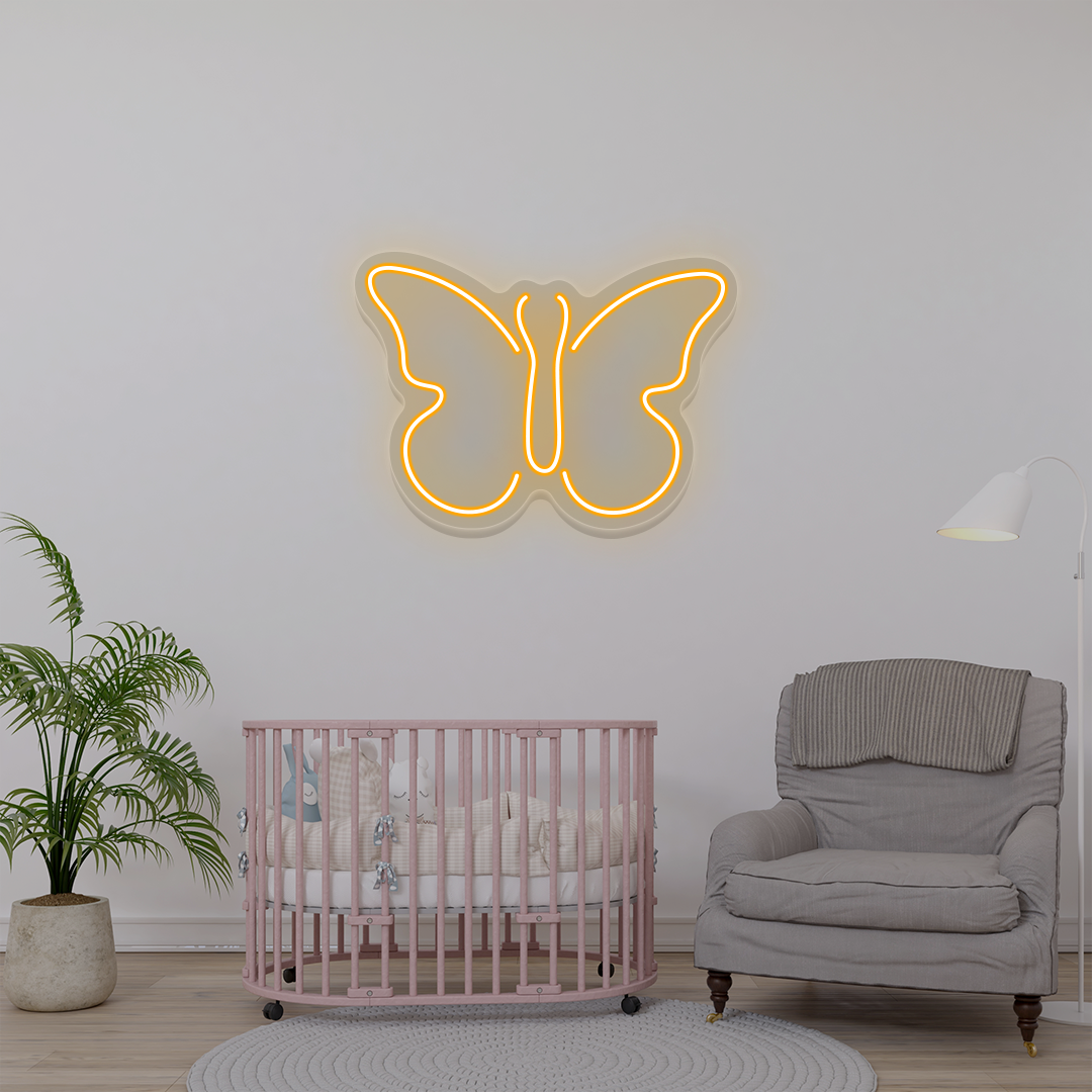 Butterfly Neon Sign | Orange