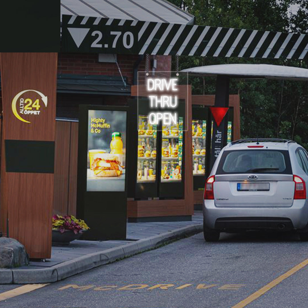 Drive Thru Open Neon Sign | CNUS000104