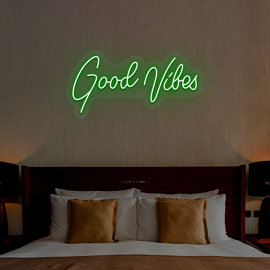 Good Vibes Neon Sign | Green
