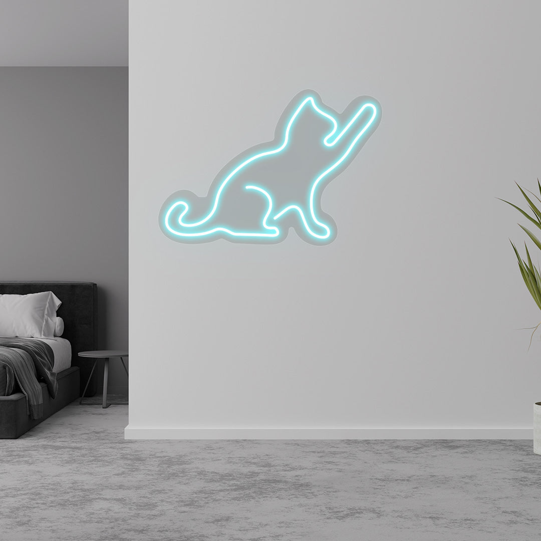 Cat Neon Sign | CNUS015488 | Iceblue