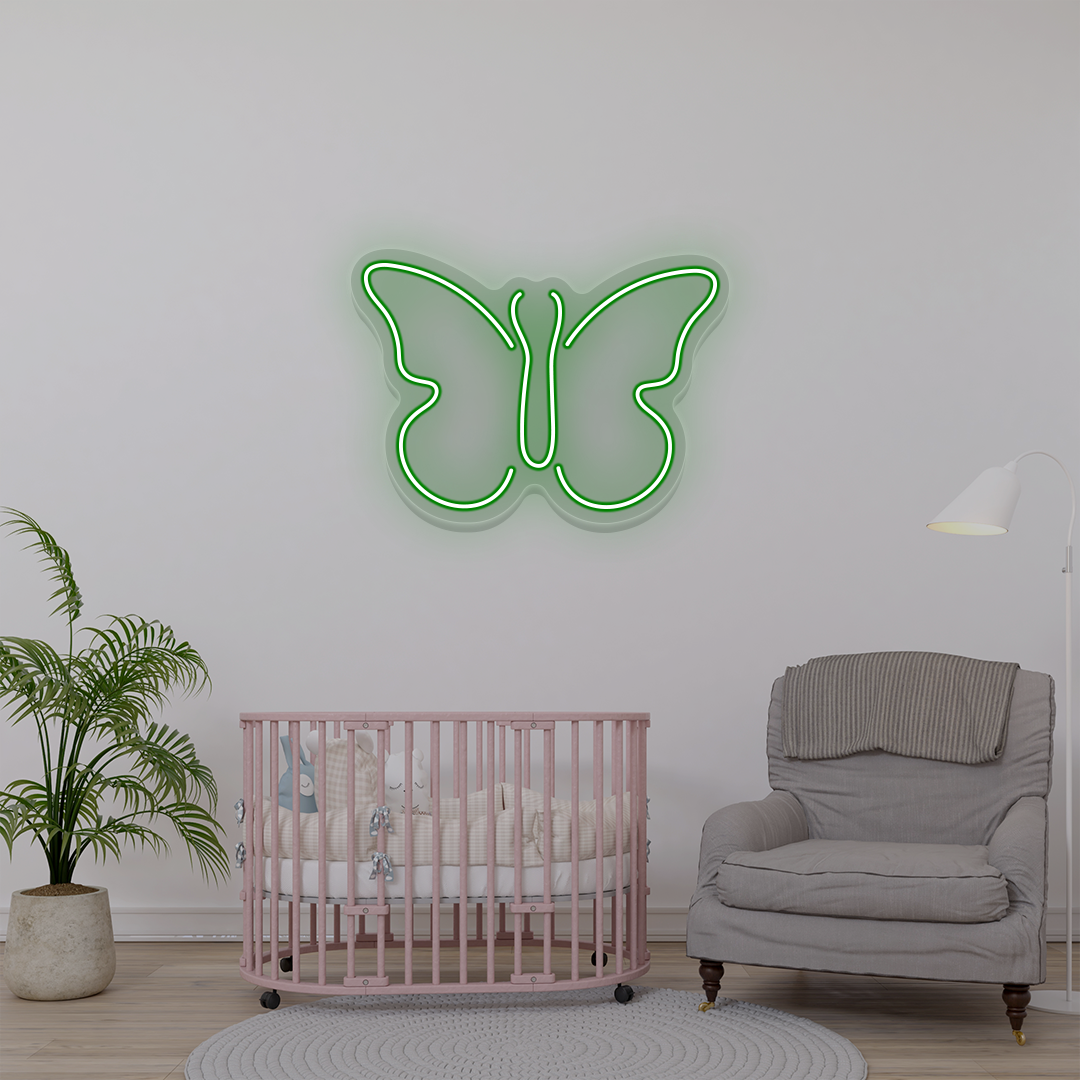 Butterfly Neon Sign | Green