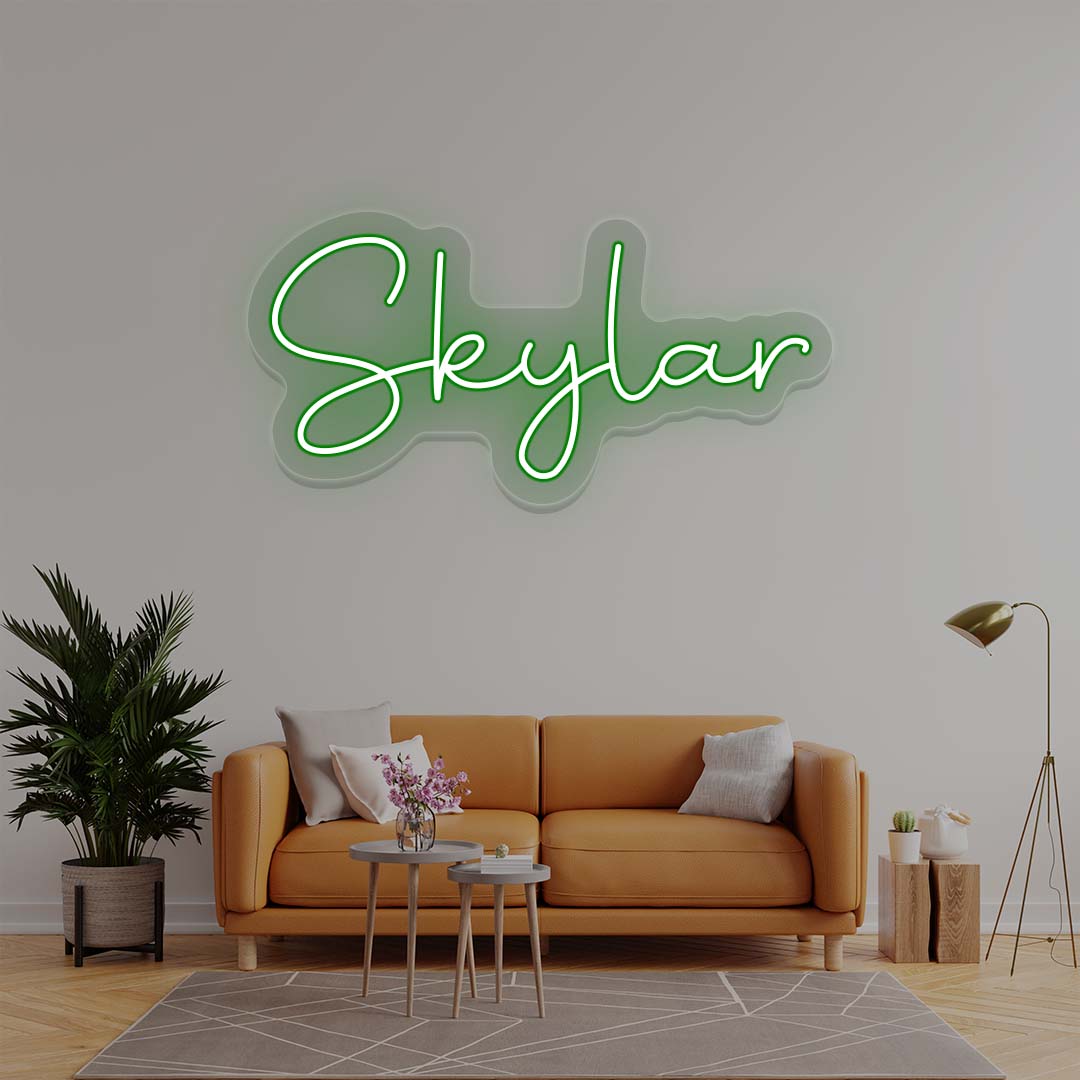Skylar Name Neon Sign | Green
