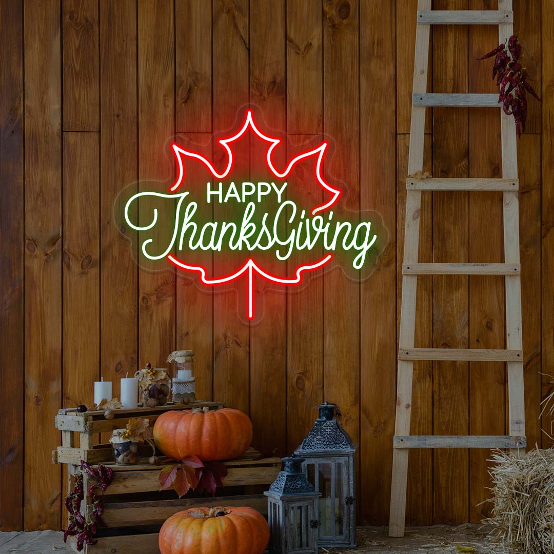 Happy Thanksgiving Neon Sign