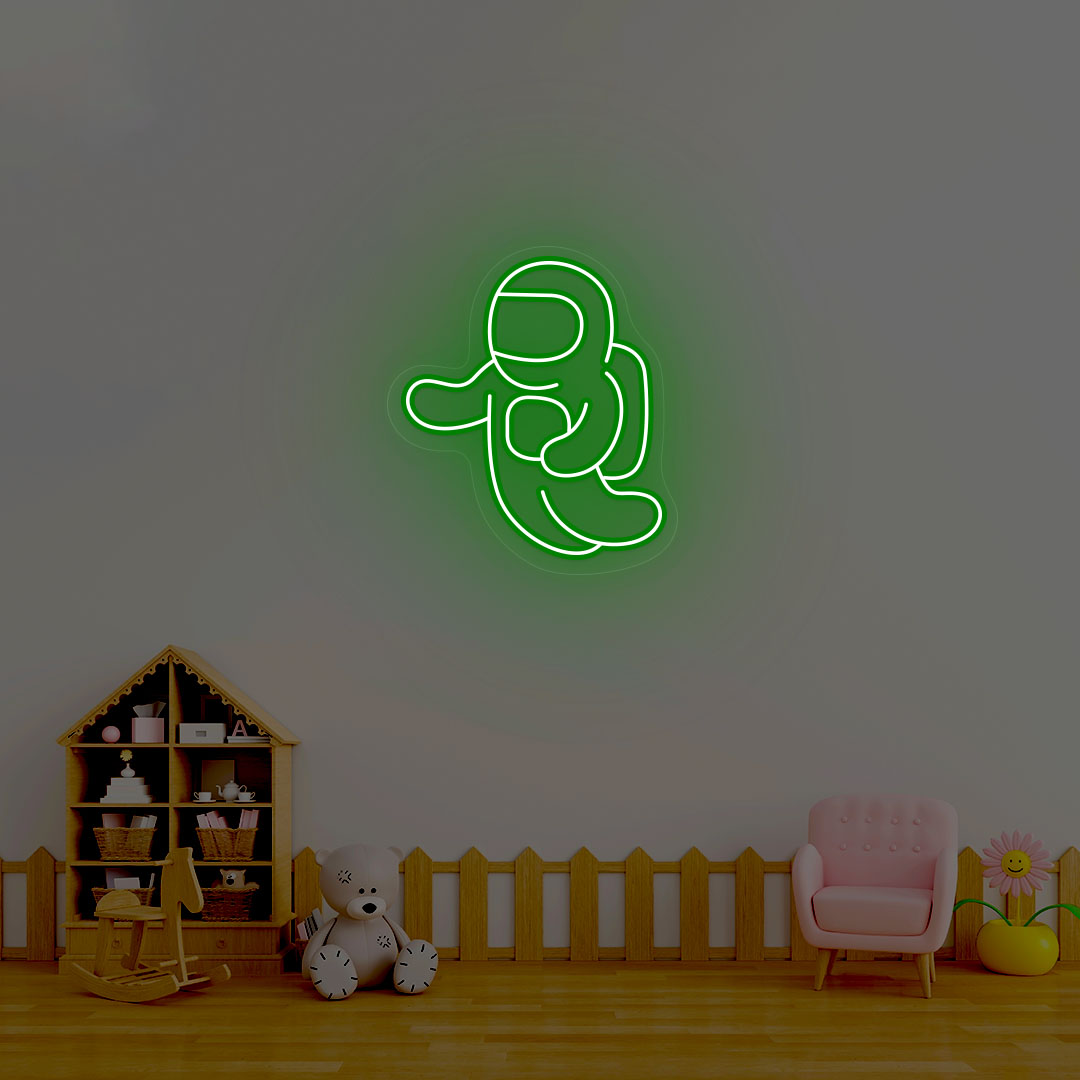 Astronaut Neon Sign | Green