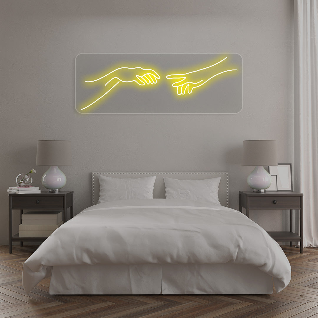 Hand Of God Neon Sign