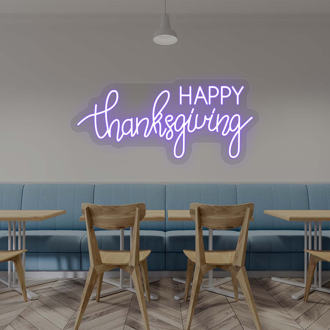 Happy Thanksgiving Neon Sign | CNUS022049