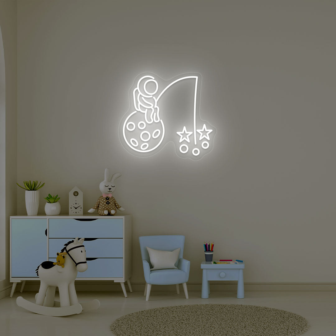 Astronaut Neon Sign  | Warmwhite