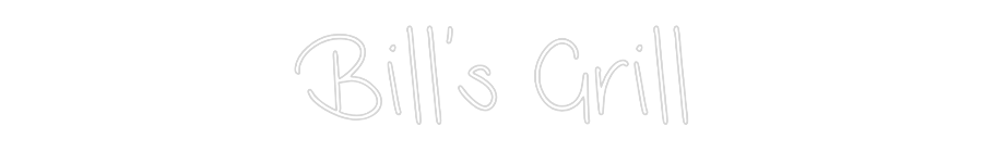 CN LED NEON: Bill's Grill