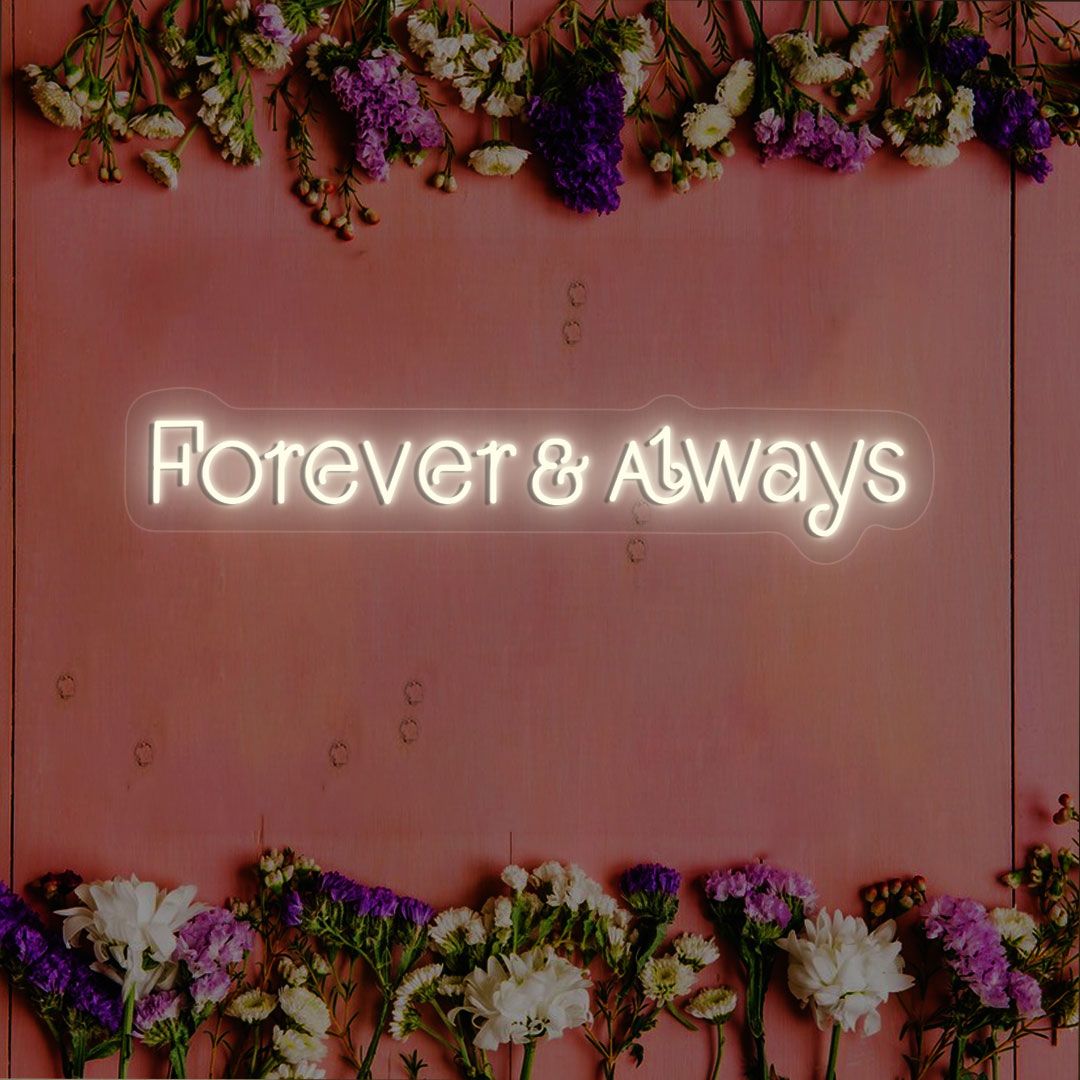 Forever & Always Sign CNUS000220 | Warm white