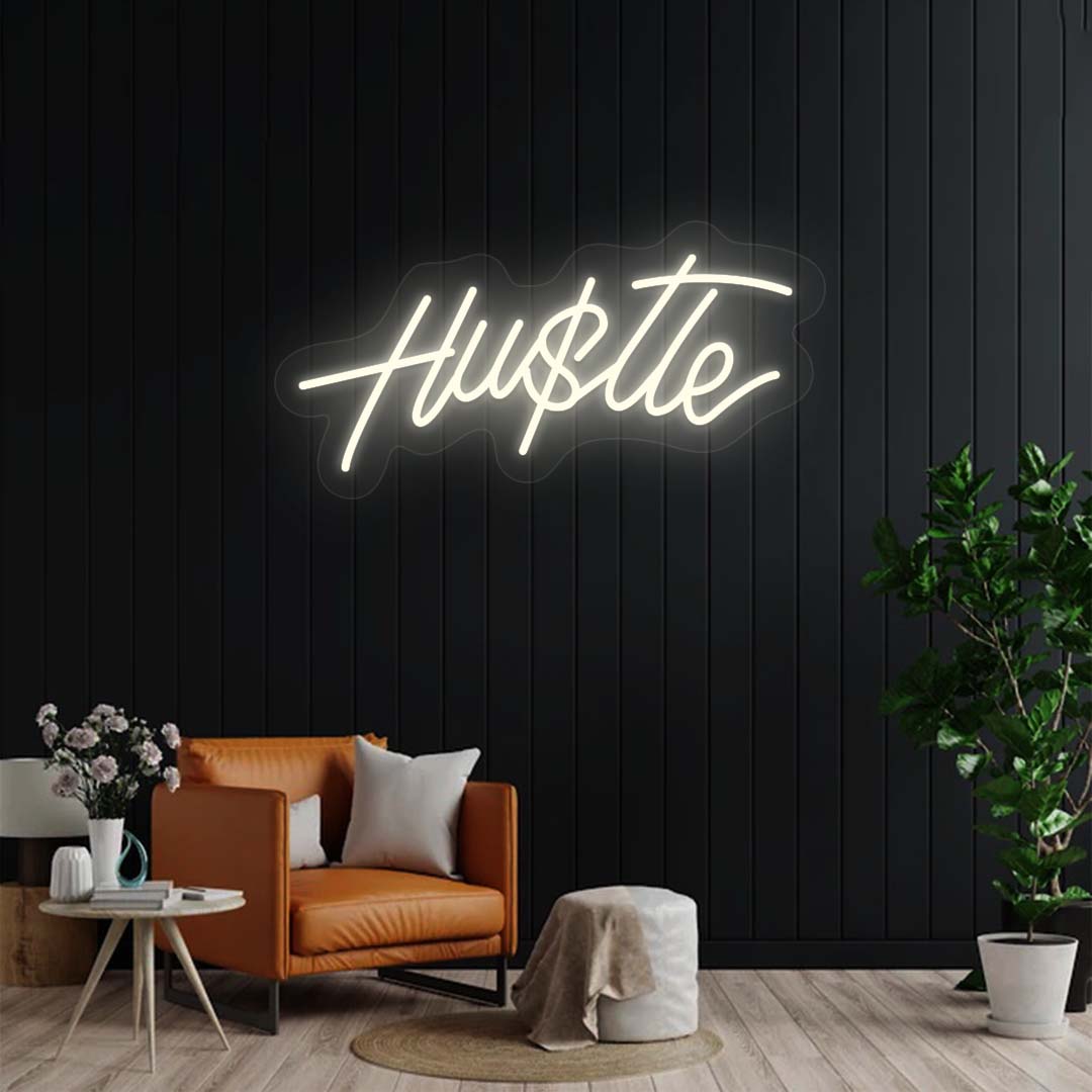 Hustle Neon Sign | Warmwhite