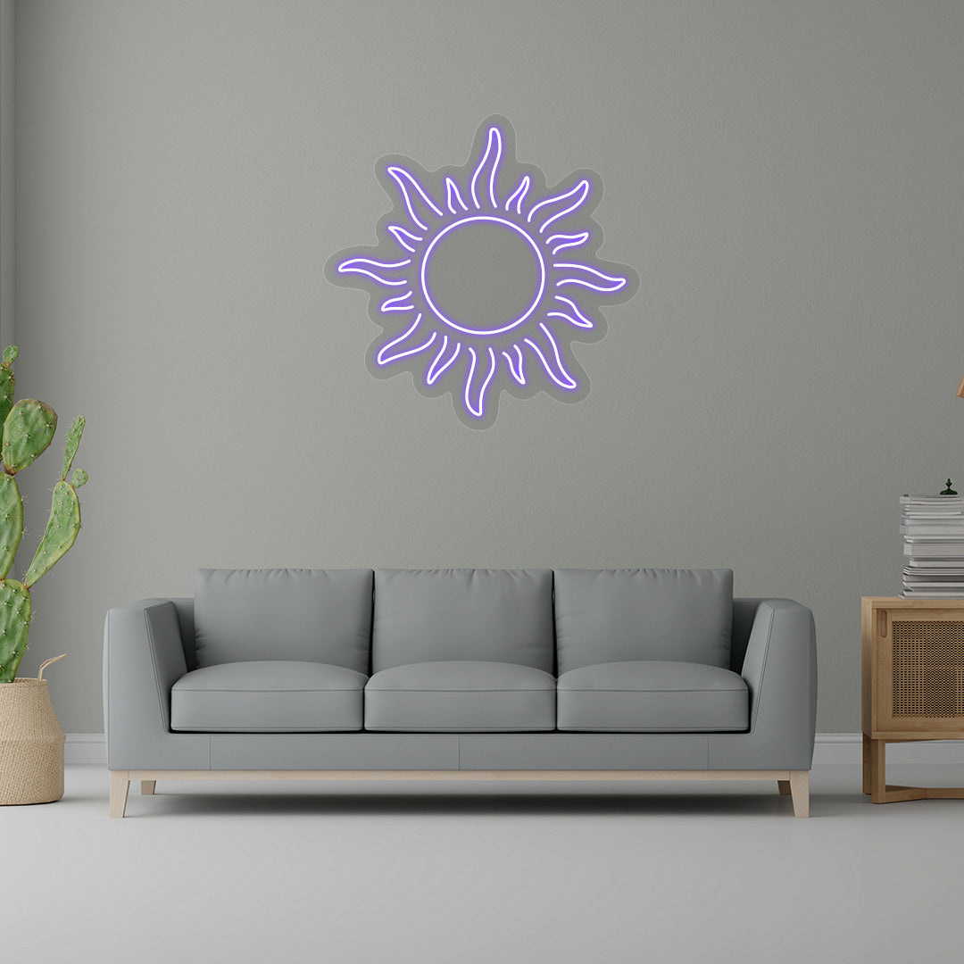 Sun Neon Sign | CNUS015568 | Purple