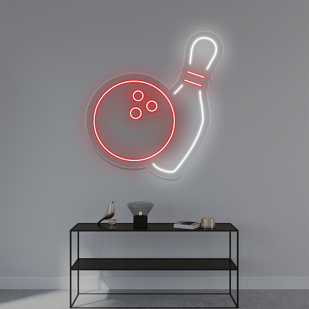 Bowling Ball Neon Sign