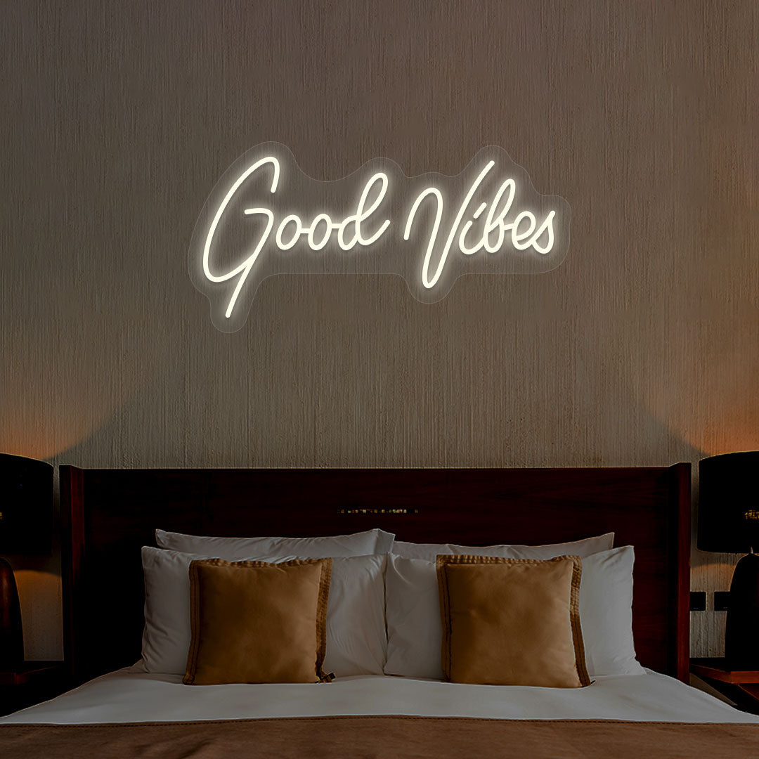 Good Vibes Neon Sign | Warmwhite